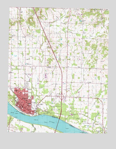 Metropolis, IL USGS Topographic Map