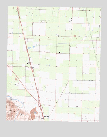 Mettler, CA USGS Topographic Map