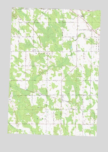 Metz, MI USGS Topographic Map