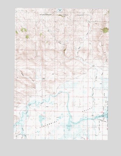 Metzel Creek, MT USGS Topographic Map