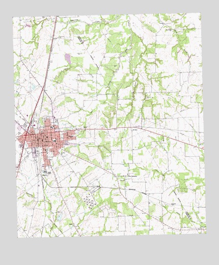 Mexia, TX USGS Topographic Map