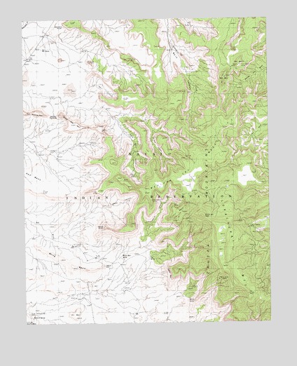 Mexican Cry Mesa, AZ USGS Topographic Map
