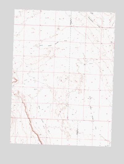 Mexican Flats NW, WY USGS Topographic Map