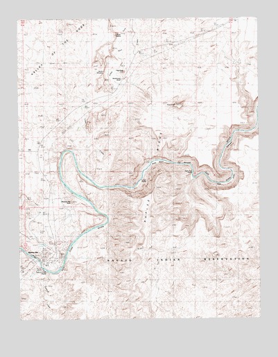 Mexican Hat, UT USGS Topographic Map