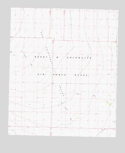 Aguila Mountains SW, AZ USGS Topographic Map