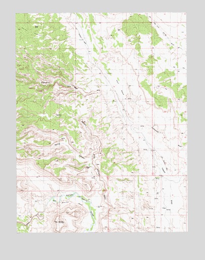 Mexican Mountain, UT USGS Topographic Map