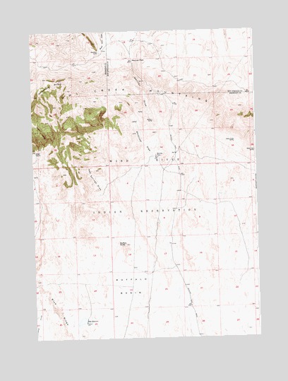 Mexican Pass, WY USGS Topographic Map