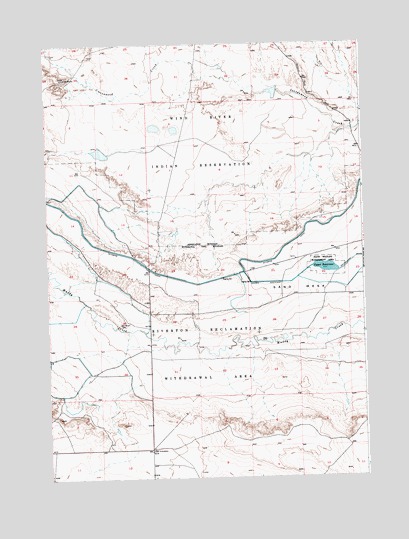 Mexican Pass SW, WY USGS Topographic Map