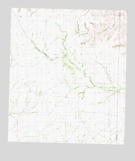 Meyers Canyon NE, TX USGS Topographic Map