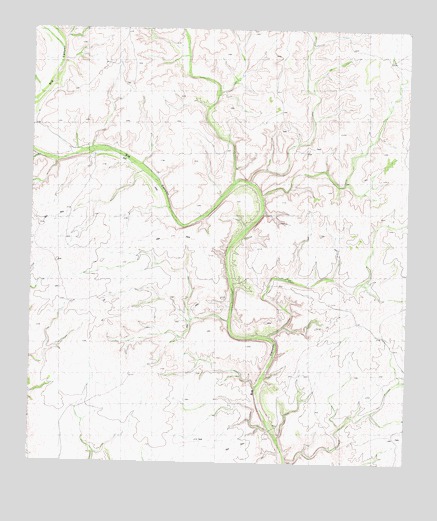 Meyers Canyon NW, TX USGS Topographic Map