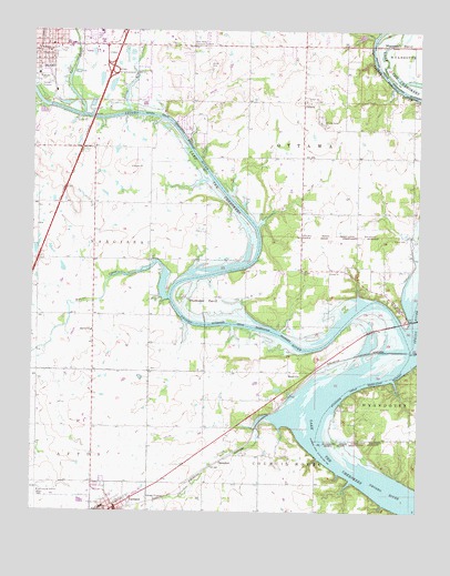 Miami SE, OK USGS Topographic Map