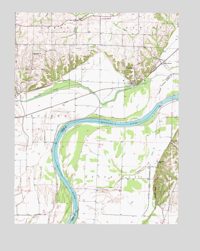 Miami Station, MO USGS Topographic Map