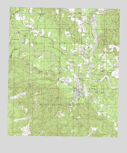 Beaumont, MS USGS Topographic Map