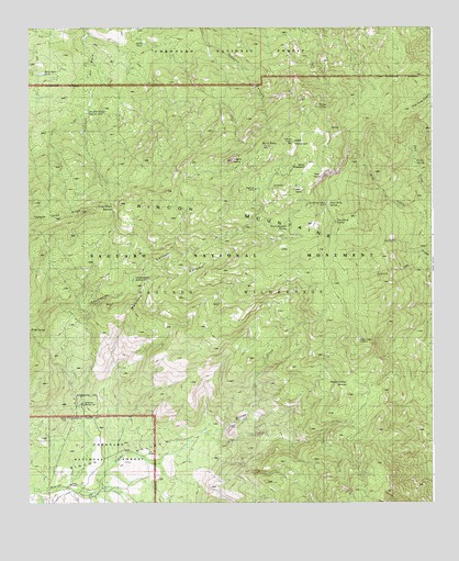 Mica Mountain, AZ USGS Topographic Map