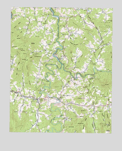Micaville, NC USGS Topographic Map