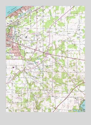Michigan City East, IN USGS Topographic Map
