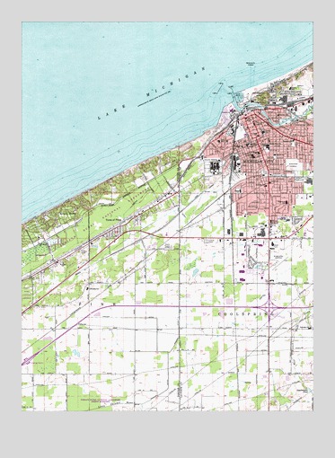 Michigan City West, IN USGS Topographic Map