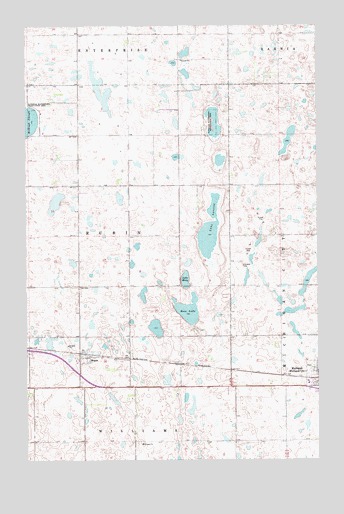 Michigan West, ND USGS Topographic Map