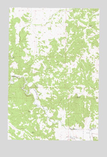 Mid Canon, MT USGS Topographic Map