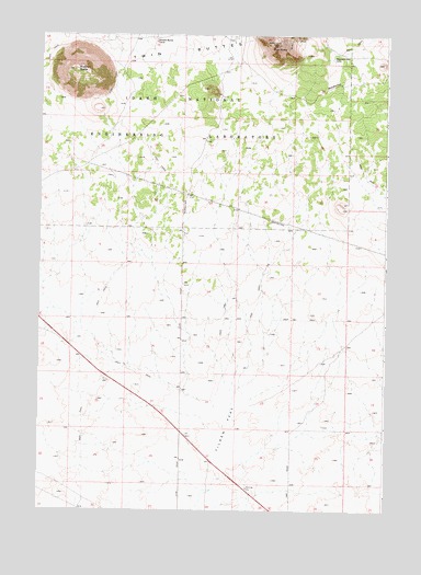 Middle Butte, ID USGS Topographic Map