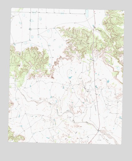Middle Creek, TX USGS Topographic Map