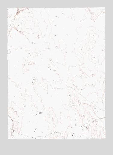 Middle Draw Reservoir, NV USGS Topographic Map