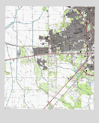 Beaumont West, TX USGS Topographic Map