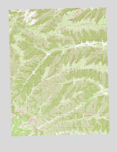 Middle Dry Fork, CO USGS Topographic Map