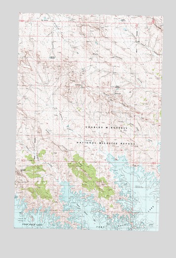 Middle Eighth Coulee, MT USGS Topographic Map
