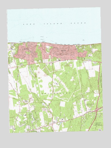 Middle Island, NY USGS Topographic Map