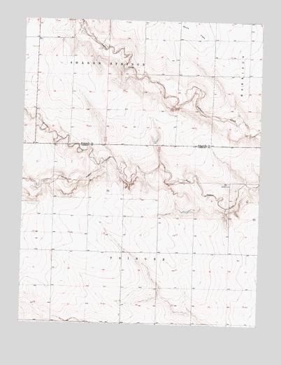 Middle Ladder Creek East, KS USGS Topographic Map