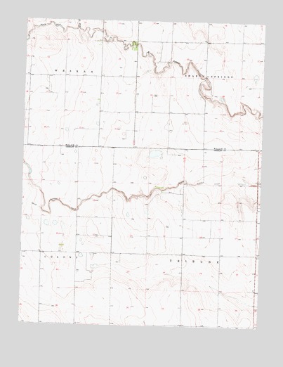 Middle Ladder Creek West, KS USGS Topographic Map