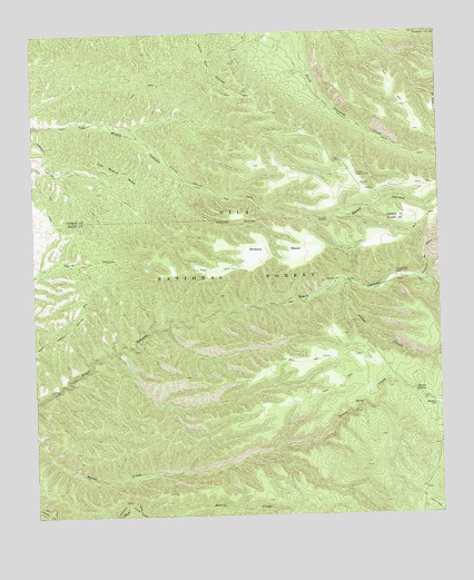 Middle Mesa, NM USGS Topographic Map