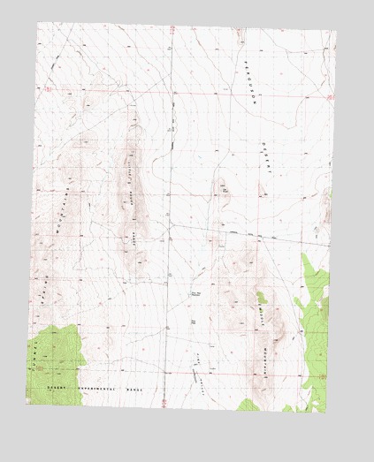 Middle Mountain, UT USGS Topographic Map