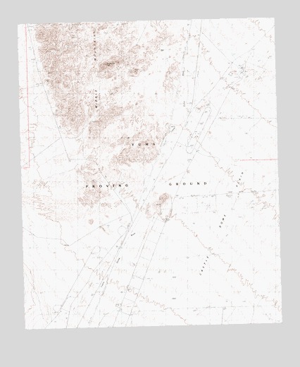 Middle Mountains South, AZ USGS Topographic Map