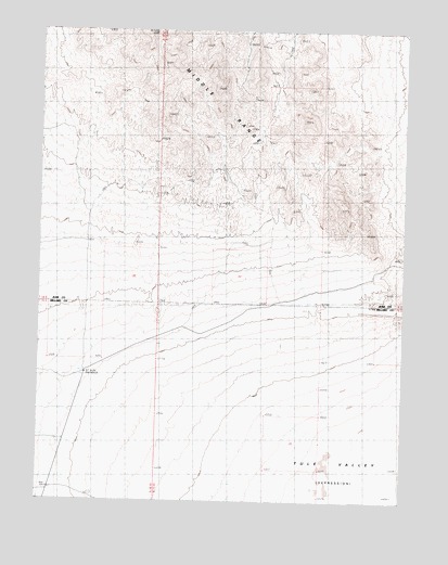Middle Range South, UT USGS Topographic Map