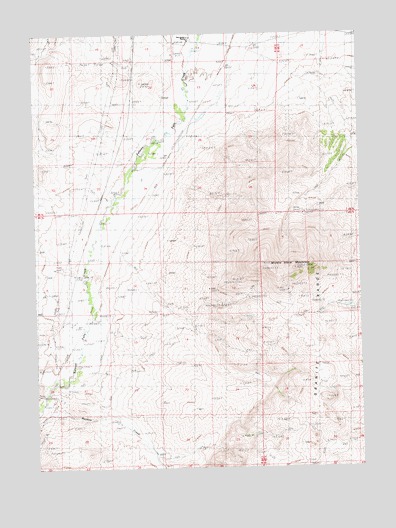 Middle Stack Mountain, NV USGS Topographic Map