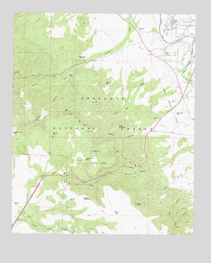 Middle Verde, AZ USGS Topographic Map