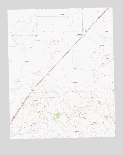 Middle Water, TX USGS Topographic Map
