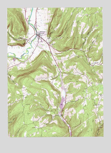 Middleburgh, NY USGS Topographic Map