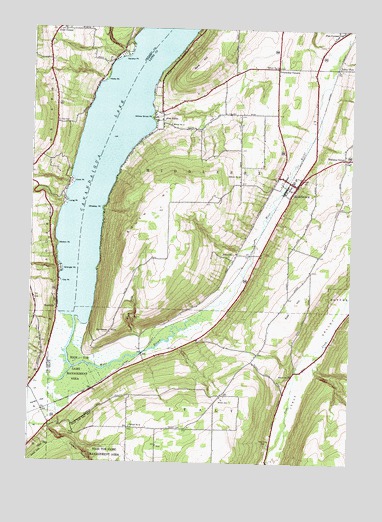 Middlesex, NY USGS Topographic Map