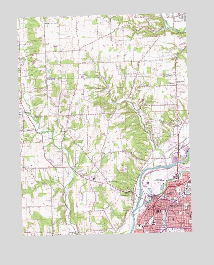 Middletown, OH USGS Topographic Map