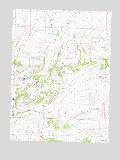 Middlewood Hill, WY USGS Topographic Map