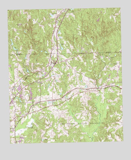 Midland, GA USGS Topographic Map