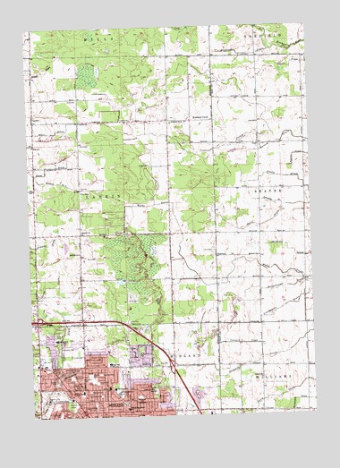 Midland North, MI USGS Topographic Map
