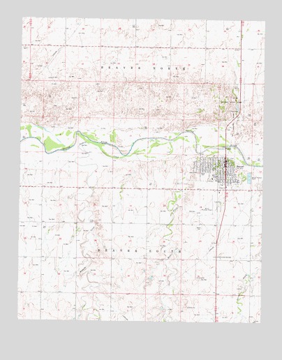 Beaver, OK USGS Topographic Map