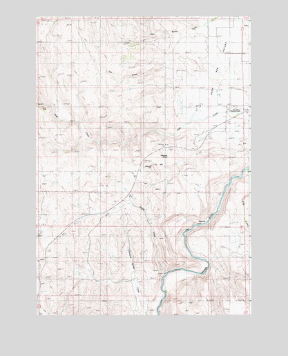 Midvale Hill, ID USGS Topographic Map