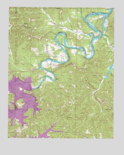 Beaver, AR USGS Topographic Map