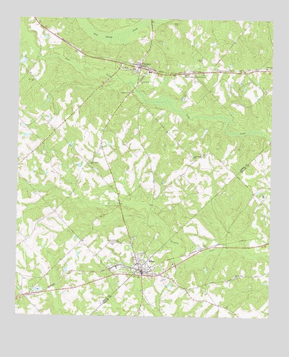 Milan, GA USGS Topographic Map