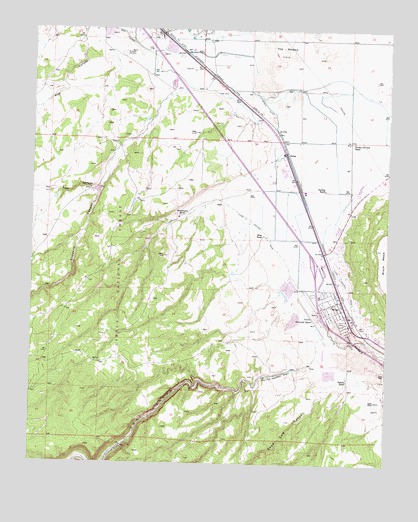 Milan, NM USGS Topographic Map